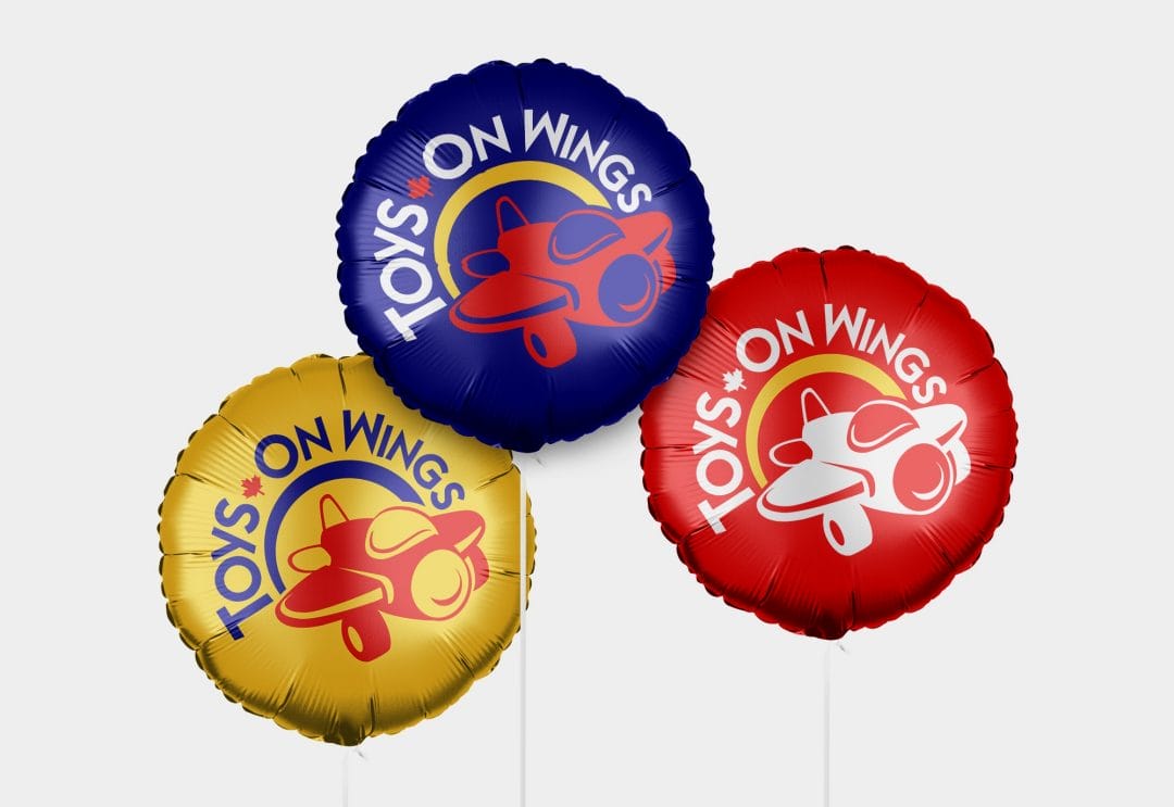 Toys on Wings Logo Design on Balloon
